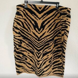 NWT Lane Bryant Tiger Stripped Skirt